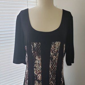 Connected. Bottom Full Swing Gored Dress.